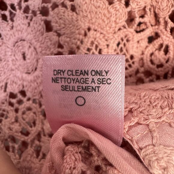 Calypso St. Barth Floral Crochet Tunic Top Size S Embroidered Sequins Tasseled - Picture 16 of 16